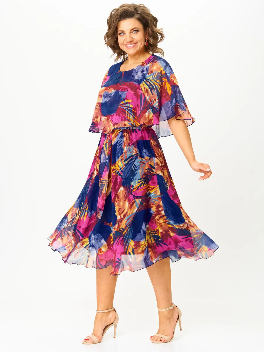 Evie Doyle | Floral Flutter Sleeve Midi Dress For Women