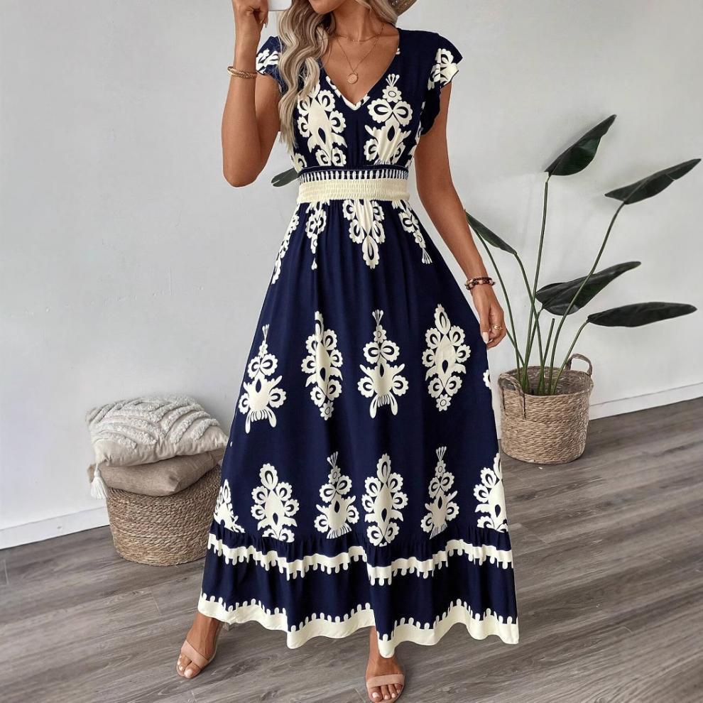 Chloe Wilson | Floral V-Neck Maxi Dress For Women