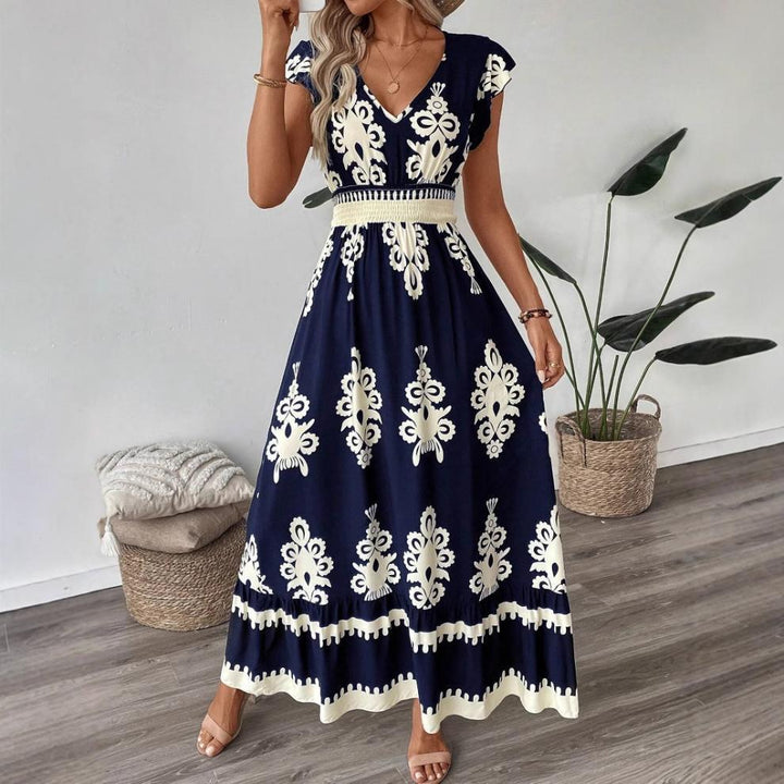Chloe Wilson | Floral V-Neck Maxi Dress For Women