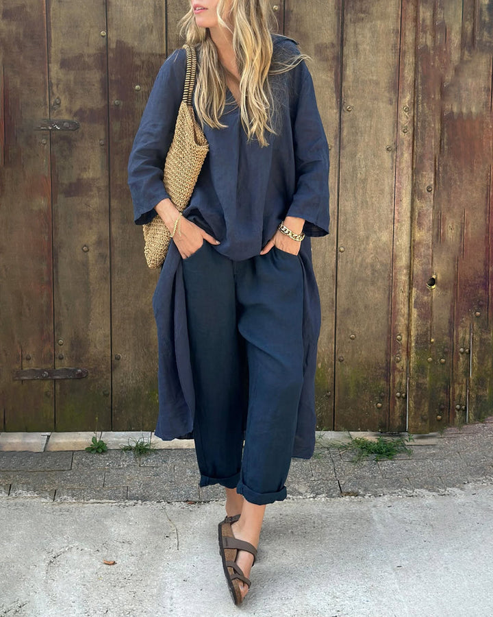 Tara Murphy | Linen Two-Piece Set For Women