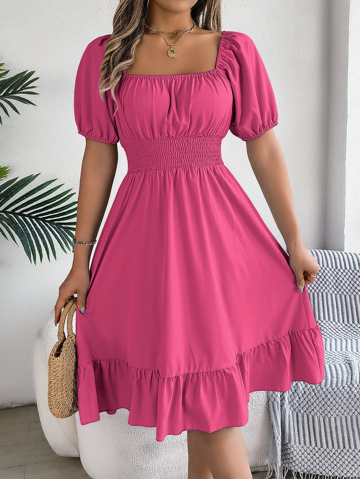 Freya Bennett | Ruffled A-Line Midi Dress For Women