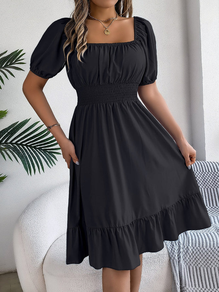 Freya Bennett | Ruffled A-Line Midi Dress For Women