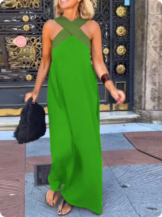 Ruby Stewart | Cross Halter Maxi Dress For Women