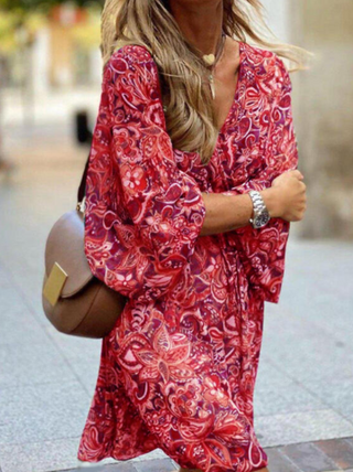 Charlotte Turner | Printed Boho Midi Dress For Women