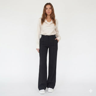 Alessia Romano | High Waisted Wide Leg Pants For Women