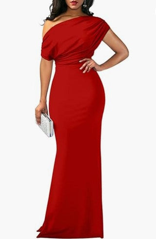 Isla Turner | One-Shoulder Maxi Party Dress For Women