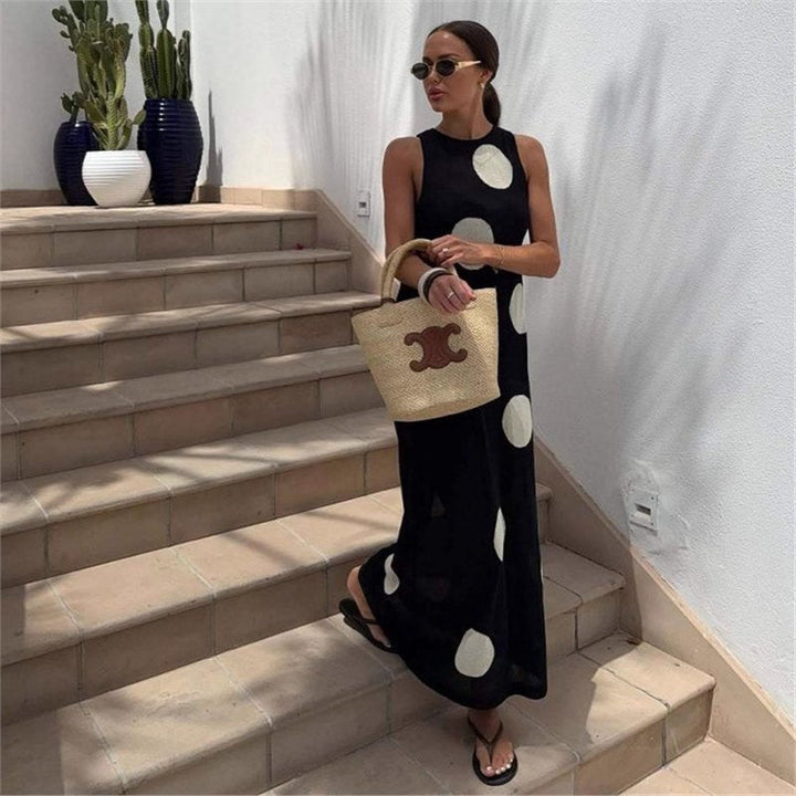 Holly Murphy | Polka Dot Sheer Maxi Dress For Women