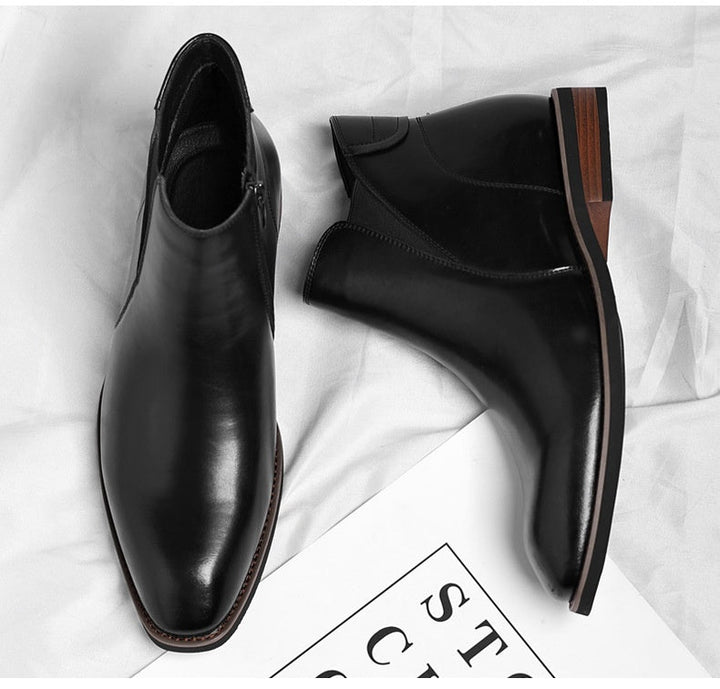 Henry Baxter | Retro High-Top Leather Boots For Men