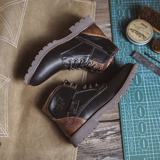 Hugh Kingsley | Retro Leather Boots For Men