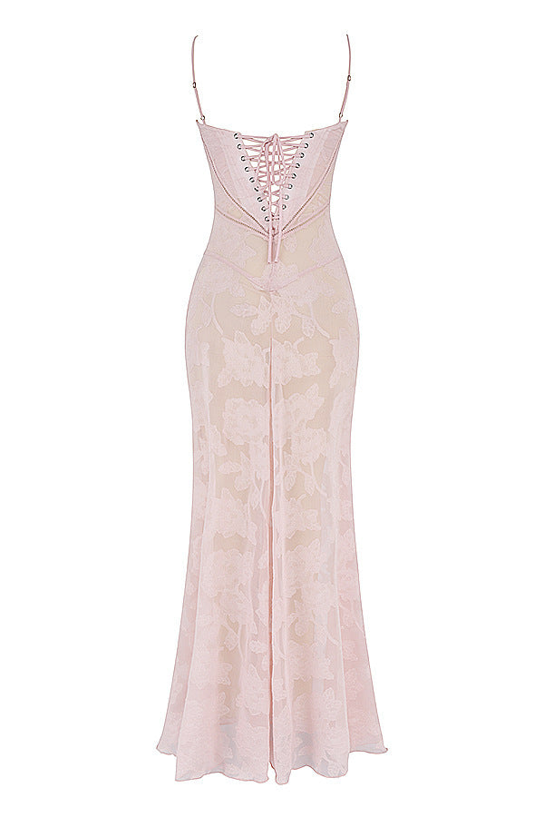 Hannah Stanhope | Butterfly Lace Maxi Dress For Women
