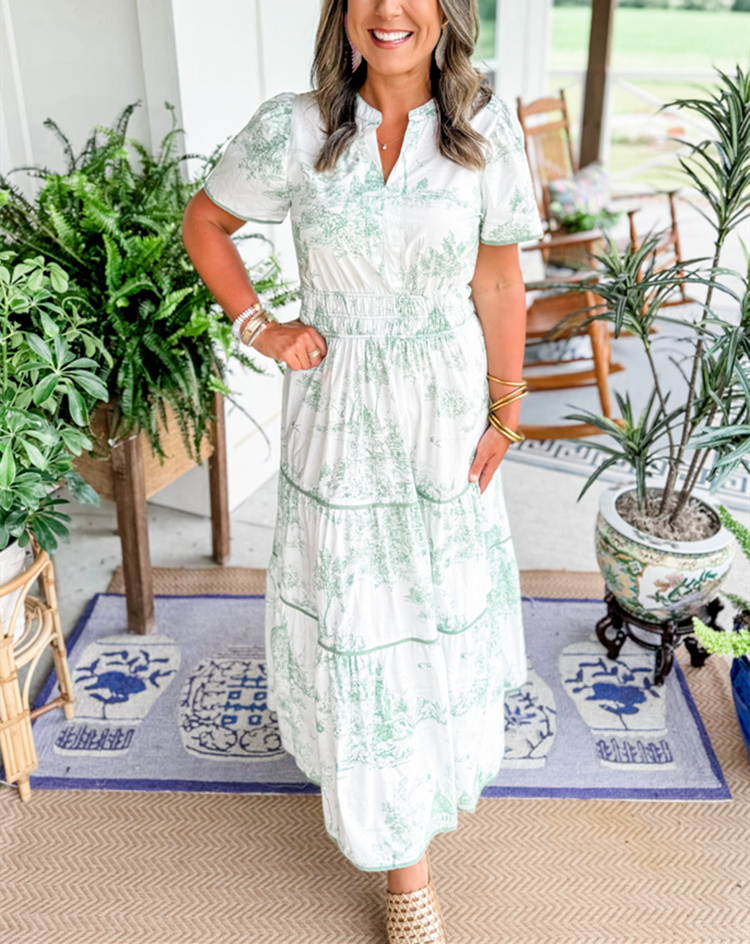 Brooke Thompson | Classic Toile Maxi Dress For Women