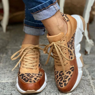 Ava Martin | Leopard Print Fashion Sneakers For Women