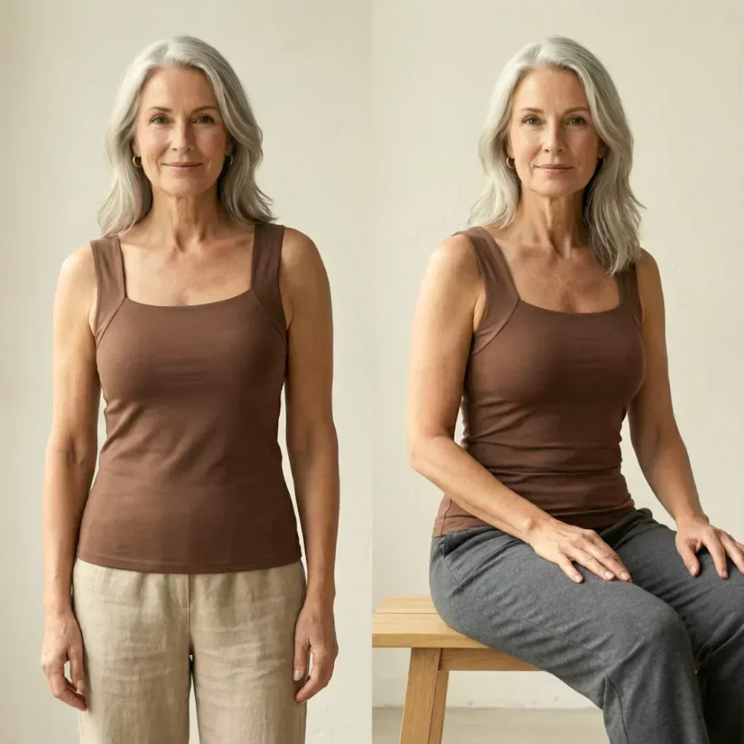 Brooke Lawson | Built-In Bra Tank Top in Warm Mocha For Women