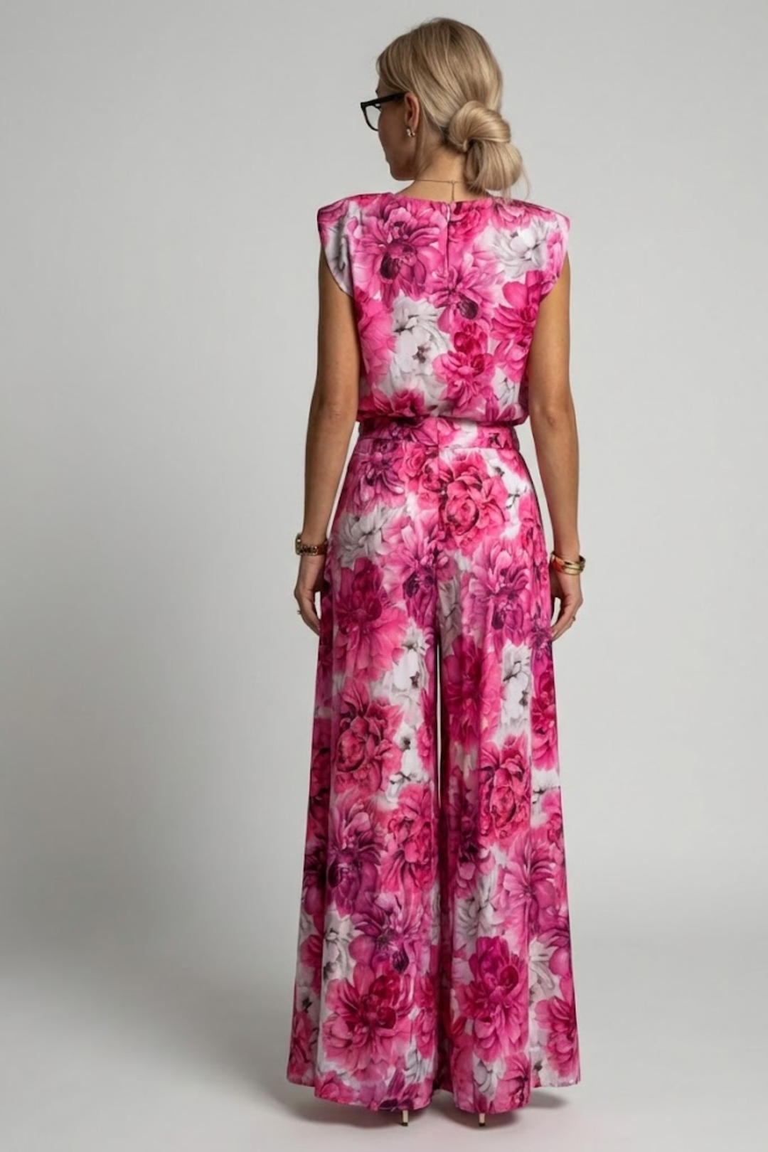 Bianca Moretti | Elegant Pleated Jumpsuit For Women