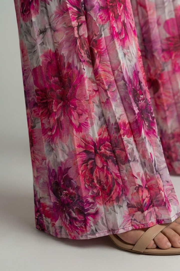 Bianca Moretti | Elegant Pleated Jumpsuit For Women