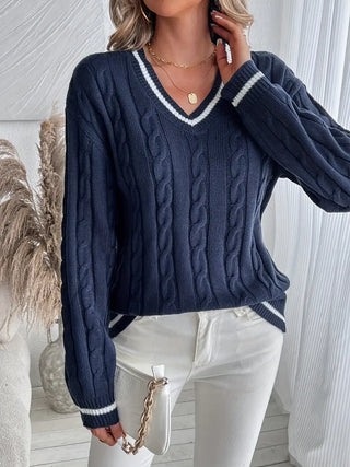 Amélie Laurent | Cable Knit Sweater For Women