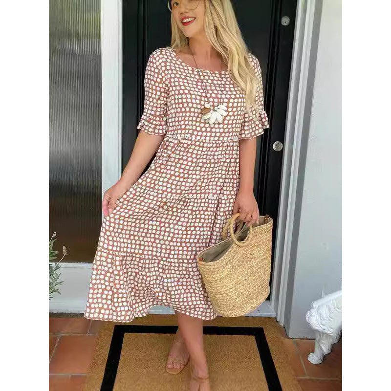 Emma Smith | Polka Dot Midi Dress For Women