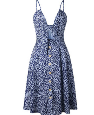 Brooke Stanton | Bow-Tie Midi Summer Dress For Women