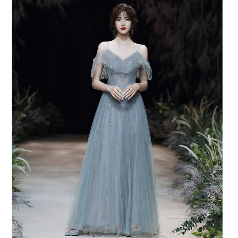 Georgia Mitchell | Sparkle Tulle Maxi Evening Dress For Women