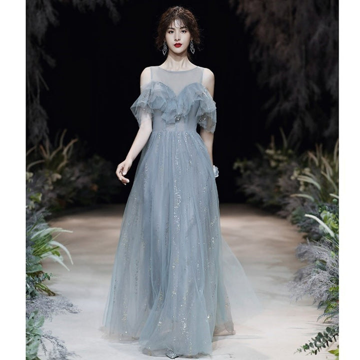 Georgia Mitchell | Sparkle Tulle Maxi Evening Dress For Women