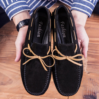 Finn White | Suede Driving Loafers For Men