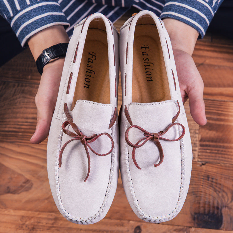 Finn White | Suede Driving Loafers For Men