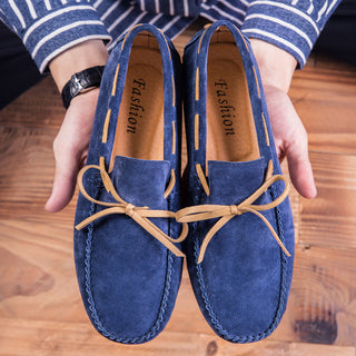 Finn White | Suede Driving Loafers For Men