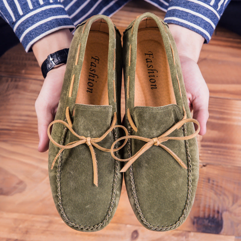 Finn White | Suede Driving Loafers For Men
