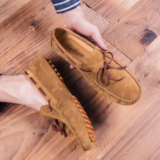 Finn White | Suede Driving Loafers For Men