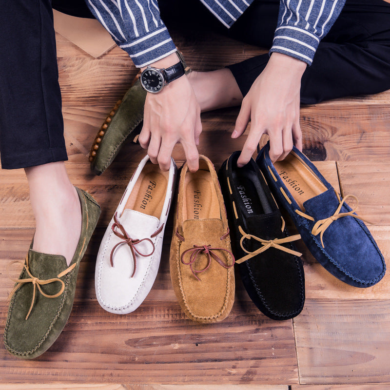 Finn White | Suede Driving Loafers For Men