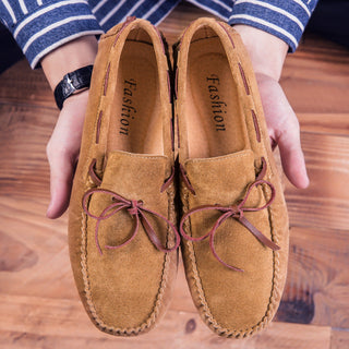 Finn White | Suede Driving Loafers For Men