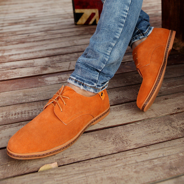 Owen Mitchell | Suede Lace-Up Shoes For Men
