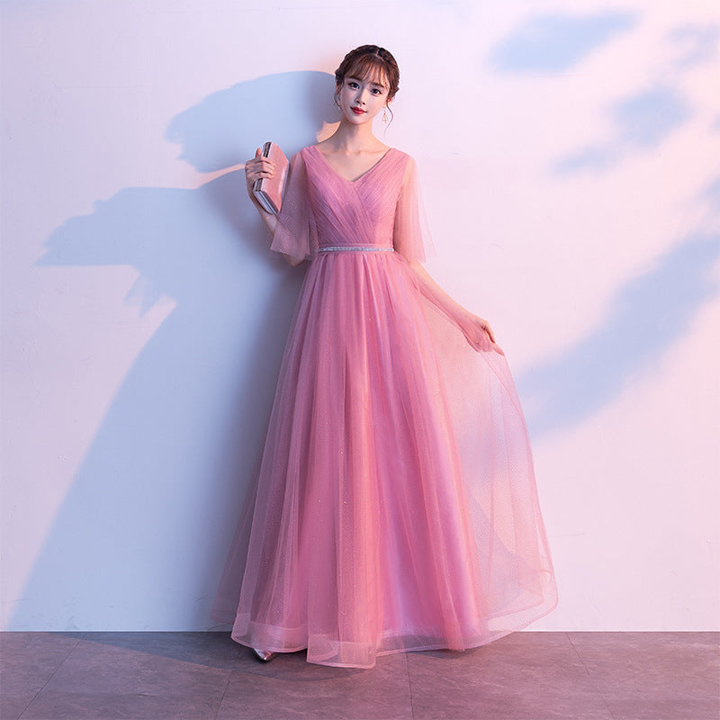 Phoebe Alderton | Glitter Tulle Maxi Evening Dress For Women