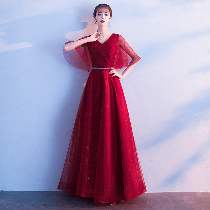 Phoebe Alderton | Glitter Tulle Maxi Evening Dress For Women