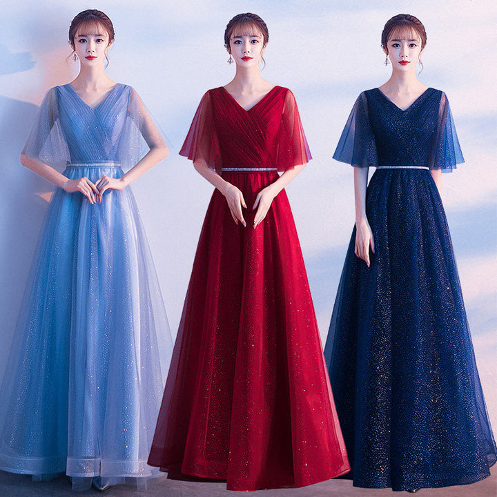 Phoebe Alderton | Glitter Tulle Maxi Evening Dress For Women