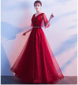 Elise Robertson | Sparkle Tulle A-line Maxi Gown For Women