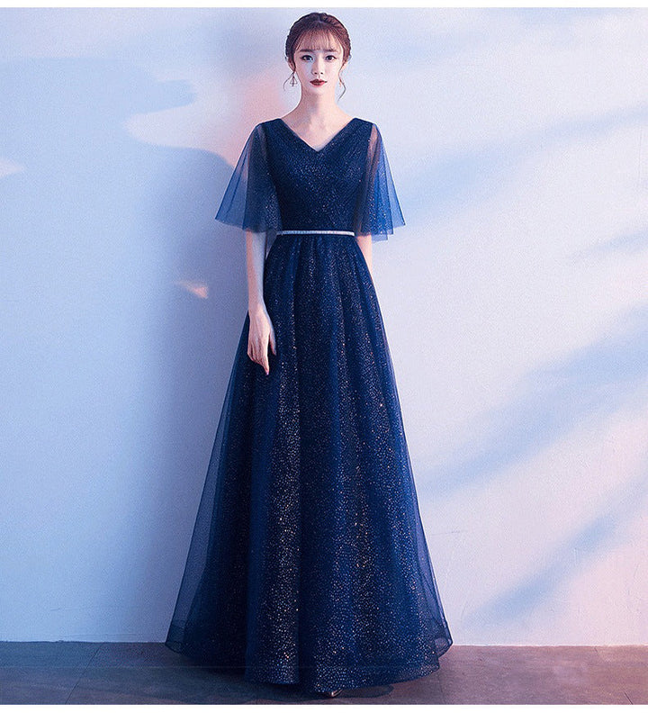 Elise Robertson | Sparkle Tulle A-line Maxi Gown For Women