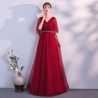 Elise Robertson | Sparkle Tulle A-line Maxi Gown For Women