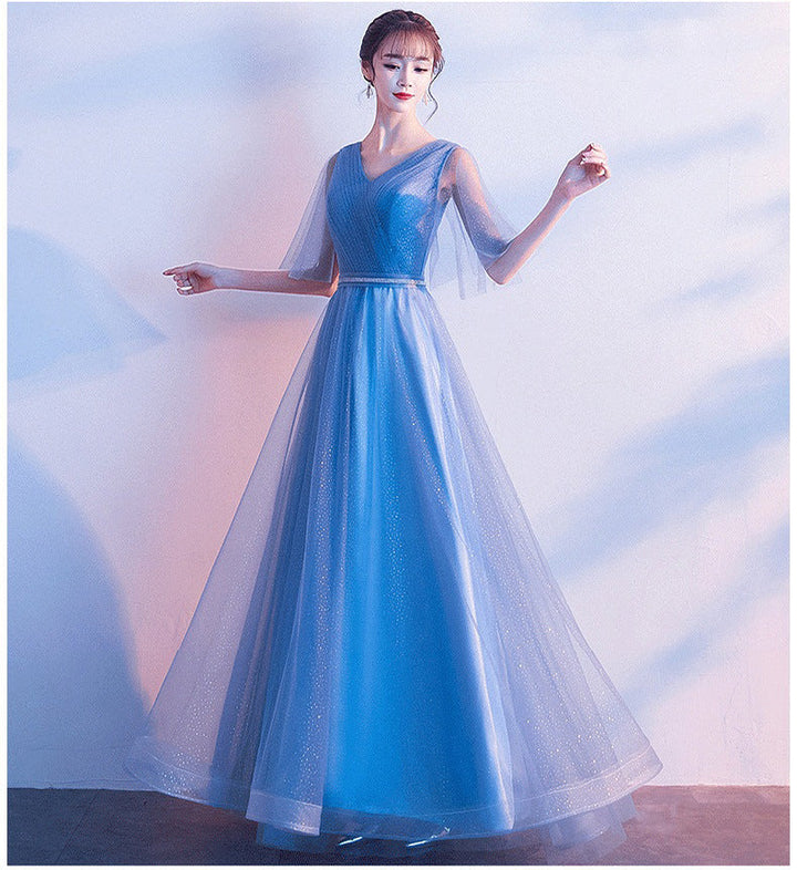 Elise Robertson | Sparkle Tulle A-line Maxi Gown For Women