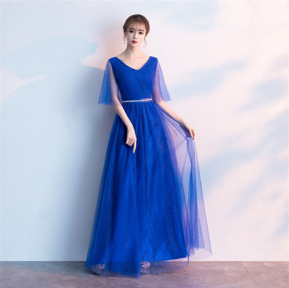 Elise Robertson | Sparkle Tulle A-line Maxi Gown For Women