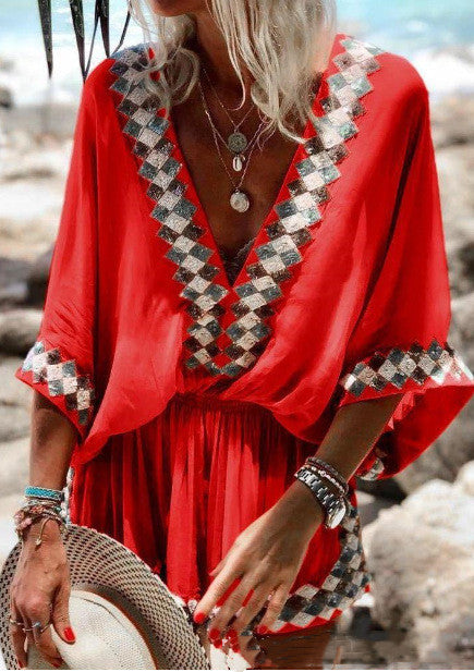 Tara Walker | Boho Print Playsuit For Women