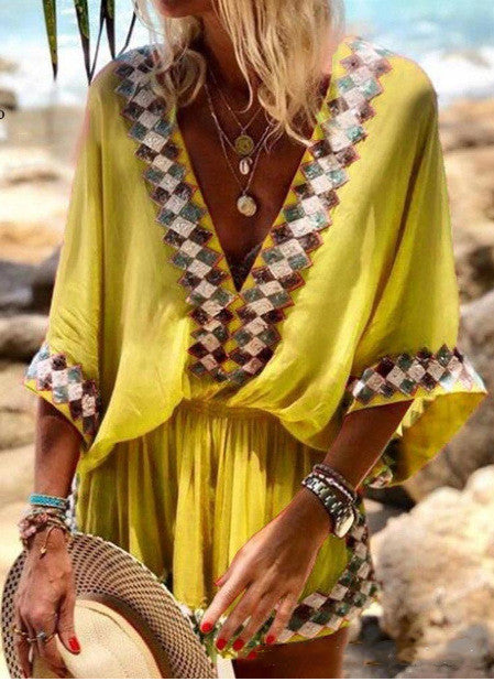 Tara Walker | Boho Print Playsuit For Women
