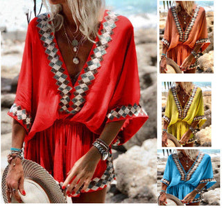 Tara Walker | Boho Print Playsuit For Women
