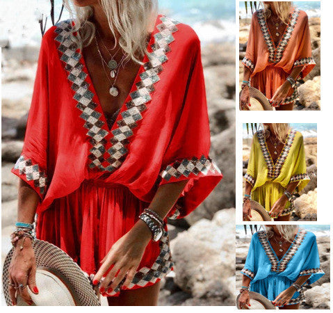 Tara Walker | Boho Print Playsuit For Women