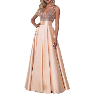 Amelia Robertson | Sequined Gown Formal Maxi Dress For Women