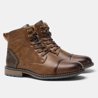 Patrick Delaney | Leather High-Top Boots For Men