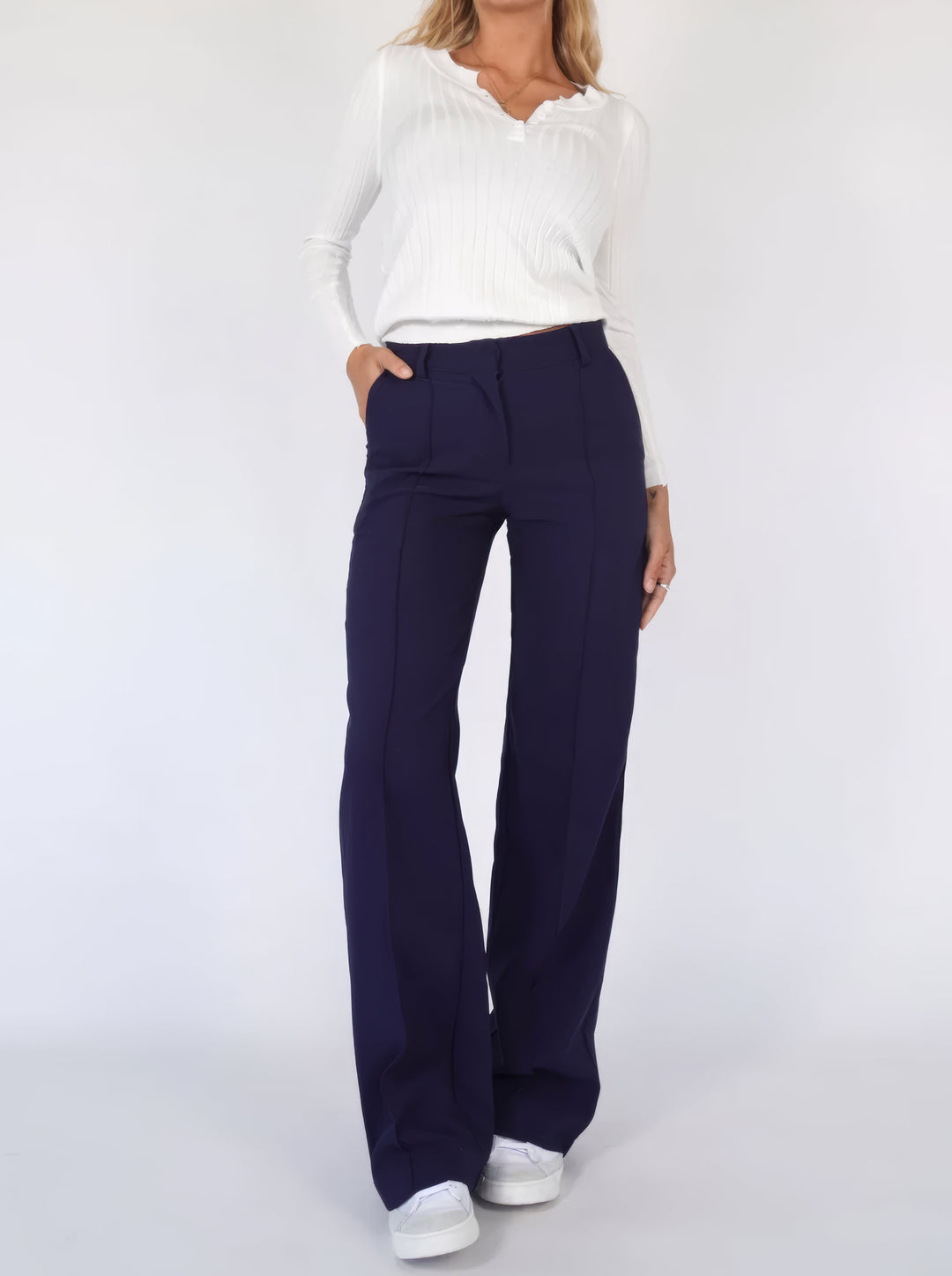 Alessia Romano | High Waisted Wide Leg Pants For Women