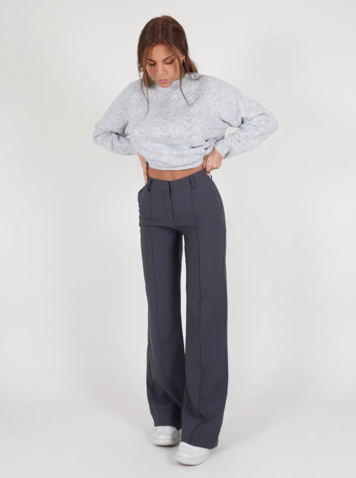 Alessia Romano | High Waisted Wide Leg Pants For Women
