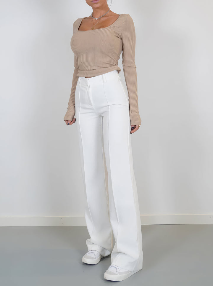 Alessia Romano | High Waisted Wide Leg Pants For Women