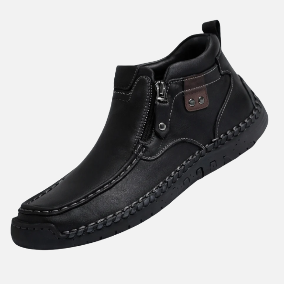 Matteo Ricci | Casual Zip Leather Boots For Men